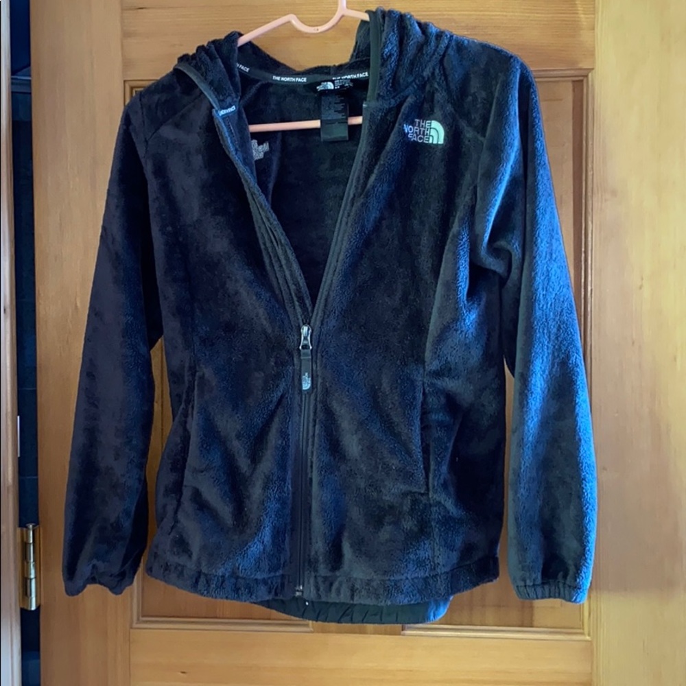 Kids NorthFace Grey Fleece Jacket (Size 10/12)